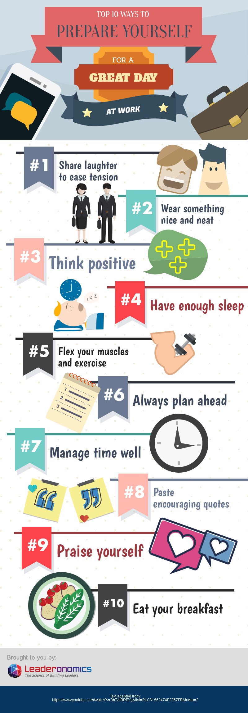 10 ways for a great day at work