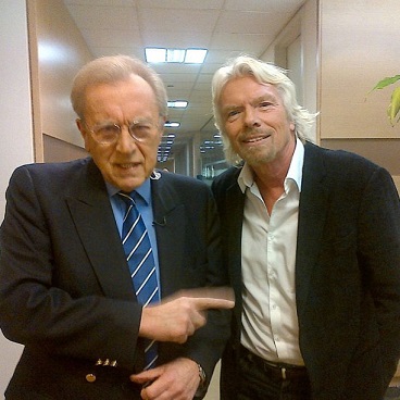 David Frost and Richard Branson