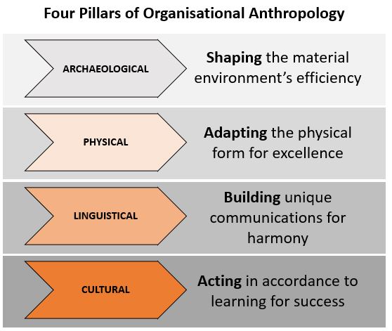 4 pillars of organisational anthropology